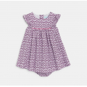Obaibi Φόρεμα φλοράλ από ύφασμα seersucker για μωρά κοριτσάκια