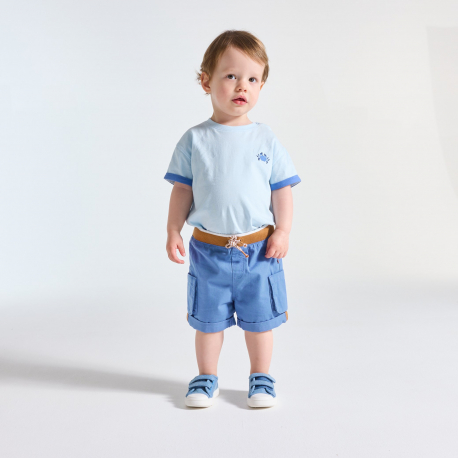 Obaibi Σορτς σε στυλ cargo με ελαστική μέση για μωρά αγοράκια