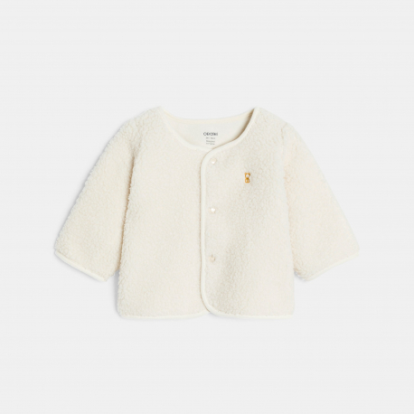 Obaibi Ζακέτα από χοντρό φλις, παντελόνι από βελούδο και φορμάκι κίτρινο για νεογέννητα