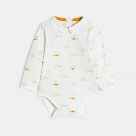 Obaibi Ζακέτα από χοντρό φλις, παντελόνι από βελούδο και φορμάκι κίτρινο για νεογέννητα