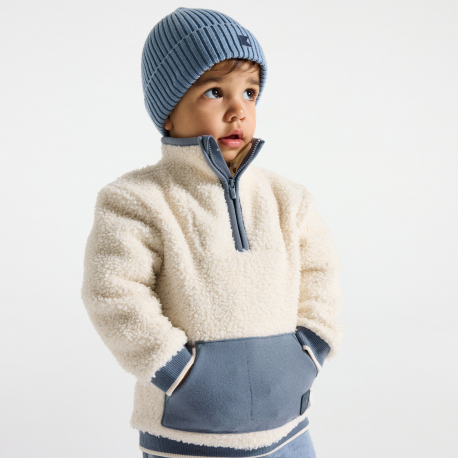 Obaibi Φούτερ με όρθιο γιακά με φερμουάρ με μεγάλη καλυπτικότητα.