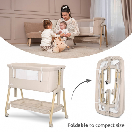 Λίκνο Lorelli® Premium Millie Wooden Effect - Beige
