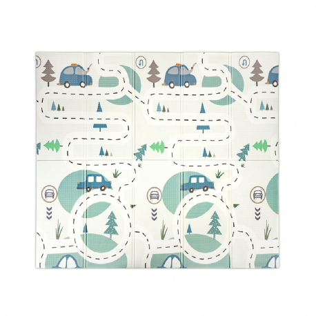 Ισοθερμικό χαλάκι παιχνιδιού διπλής όψης Lorelli® Premium Blue 180x200 cm