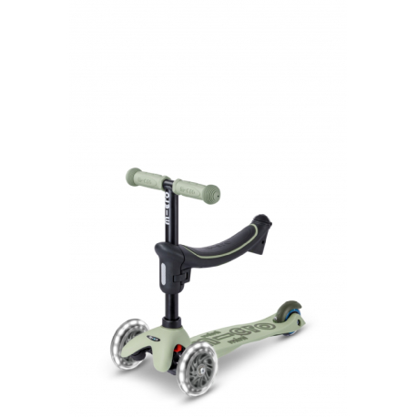 Τρίκυκλο πατίνι Mini Micro Deluxe Rock &amp; Go LED Olive Sage