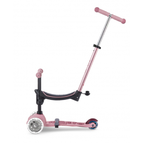 Τρίκυκλο πατίνι Mini Micro Deluxe Rock &amp; Go LED Dusty Rose