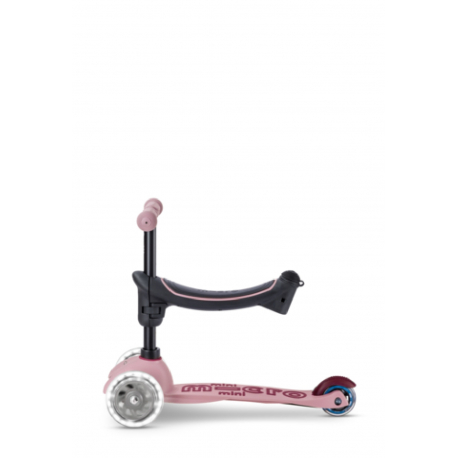 Τρίκυκλο πατίνι Mini Micro Deluxe Rock &amp; Go LED Dusty Rose