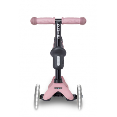 Τρίκυκλο πατίνι Mini Micro Deluxe Rock &amp; Go LED Dusty Rose