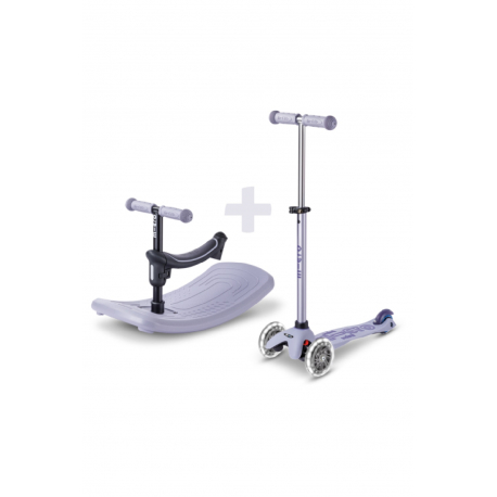 Τρίκυκλο πατίνι Mini Micro Deluxe Rock &amp; Go LED Lavender Mist