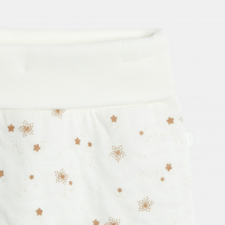 Obaibi Σύνολο από 3 βαμβακερά κομμάτια αστέρια λευκό για νεογέννητα αγοράκια