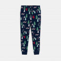 Okaidi Pyjama 2 pieces en polaire sapins marine garcon