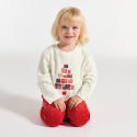 Okaidi Pyjama 2 pieces en velours rouge Fille
