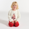 Okaidi Pyjama 2 pieces en velours rouge Fille