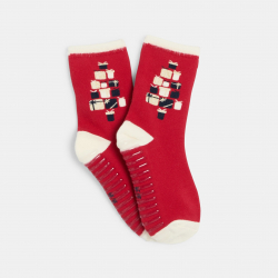 Okaidi Chaussettes rouges antiderapantes Fille