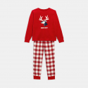 Okaidi Pyjama 2 pieces rouge motif cerf Garcon