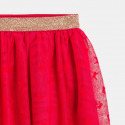 Okaidi Jupe en tulle a motif noeud rouge Fille