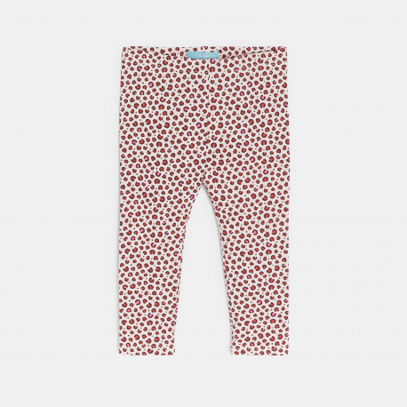 Obaibi Φούτερ από χνουδωτό ύφασμα και κολάν ζέρσεϊ εμπριμέ για μωρά κοριτσάκια