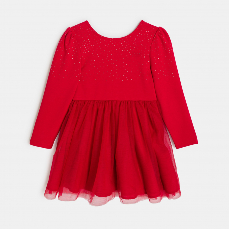 Okaidi Robe rouge festive Fille