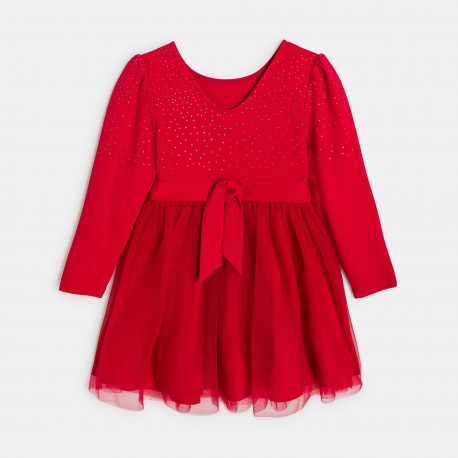 Okaidi Robe rouge festive Fille