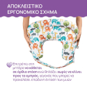 Μαξιλάρι θηλασμού Chicco Boppy Deluxe Peaceful Jungle