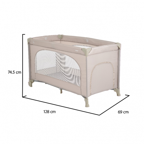 Παρκοκρέβατο Moni Uno Beige