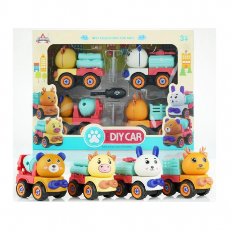 Συναρμολογούμενα ζωάκια - αυτοκίνητα Lazarid Pets DIY Car