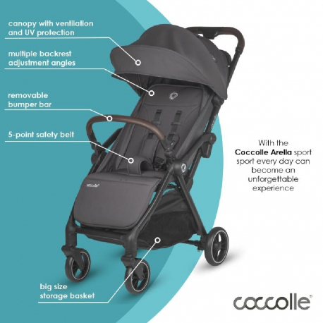 Καρότσι Coccolle Arella Dark Pearl