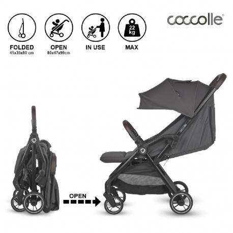 Καρότσι Coccolle Arella Dark Pearl