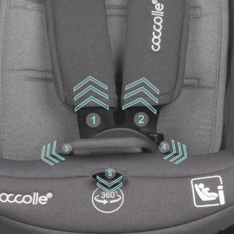 Κάθισμα αυτοκινήτου i-Size Coccolle Sidra Diamond Black 40-150 cm
