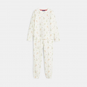 Okaidi Ensemble de pyjama blanc a motif festif Fille