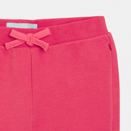 Obaibi Παντελόνι φόρμας από χνουδωτό ύφασμα, κόκκινο για μωρά κοριτσάκια