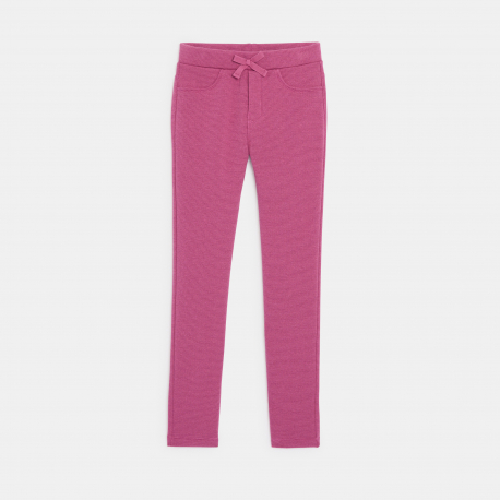 Okaidi Jegging en jersey Milano paillete rose Fille