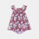 Obaibi Φόρεμα με τιράντες από φλοράλ βιολετί για μωρά κοριτσάκια