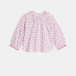 Obaibi Μπλούζα από ύφασμα seersucker με τυπωμένα σχέδια για μωρά κοριτσάκια