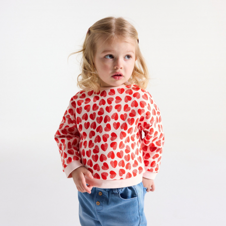 Obaibi Φούτερ από χνουδωτό ύφασμα, λουλούδι για μωρά κοριτσάκια