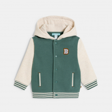 Obaibi Σακάκι teddy με κουκούλα από φλις για μωρά αγοράκια