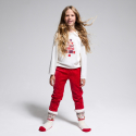 Okaidi Pyjama 2 pieces en velours rouge Fille