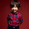 Obaibi Chemise a carreaux rouge bebe garcon