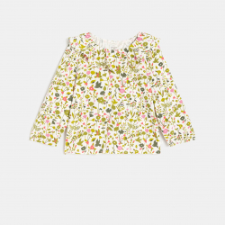 Obaibi Μπλούζα με τυπωμένα σχέδια λευκή για μωρά κοριτσάκια
