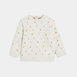 Obaibi Πουλόβερ υφασμάτινο λαγουδάκι γκρι για μωρά αγοράκια