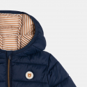 Obaibi Μπουφάν καπιτονέ με κουκούλα μπλε για μωρά αγοράκια