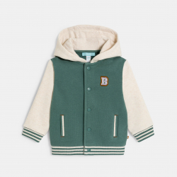 Obaibi Σακάκι teddy με κουκούλα από φλις για μωρά αγοράκια