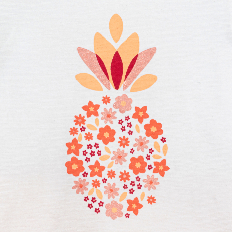 Obaibi Πιτζάμα σε δύο τεμάχια, ανανάς, ροζ  για μωρά κοριτσάκια