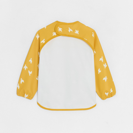 Obaibi Ποδιά δραστηριοτήτων με τυπωμένα μοτίφ χήνας κίτρινη για μωρά αγοράκια