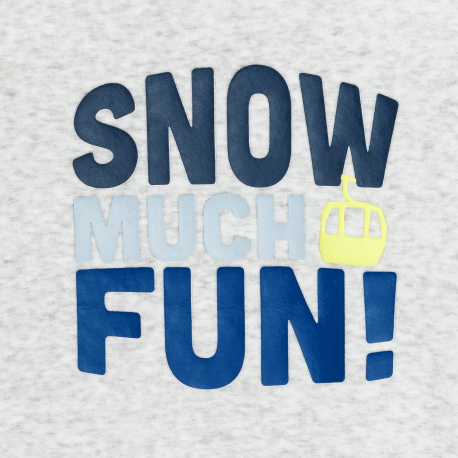 Okaidi Πιτζάμα 2 τεμαχίων με μήνυμα βελούδινη γκρι για αγόρια