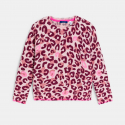 Okaidi Πουλόβερ με τυπωμένα σχέδια λεοπάρ ροζ για κορίτσια