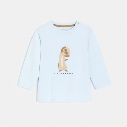 Obaibi Μπλούζα με ζωάκια, μπλε για μωρά αγοράκια