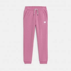 Okaidi Παντελόνι φόρμας από χνουδωτό ύφασμα ροζ για κορίτσια