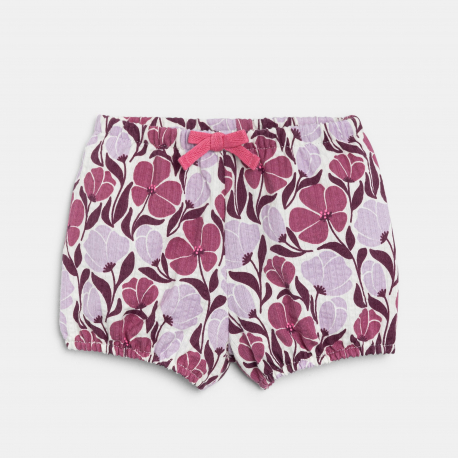 Obaibi Τ-shirt κεντημένο, φλοράλ και σορτς από ύφασμα για μωρά κοριτσάκια