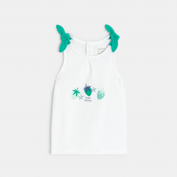 Obaibi Φανελάκι αμάνικο με φιόγκους για μωρά κοριτσάκια