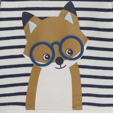 Obaibi Φούτερ από χνουδωτό ύφασμα με ζωάκια για μωρά αγοράκια